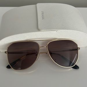 Prada Eyewear Aviator Style Sunglasses
